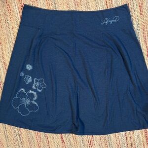 Life Is Good Blue Midi Skirt